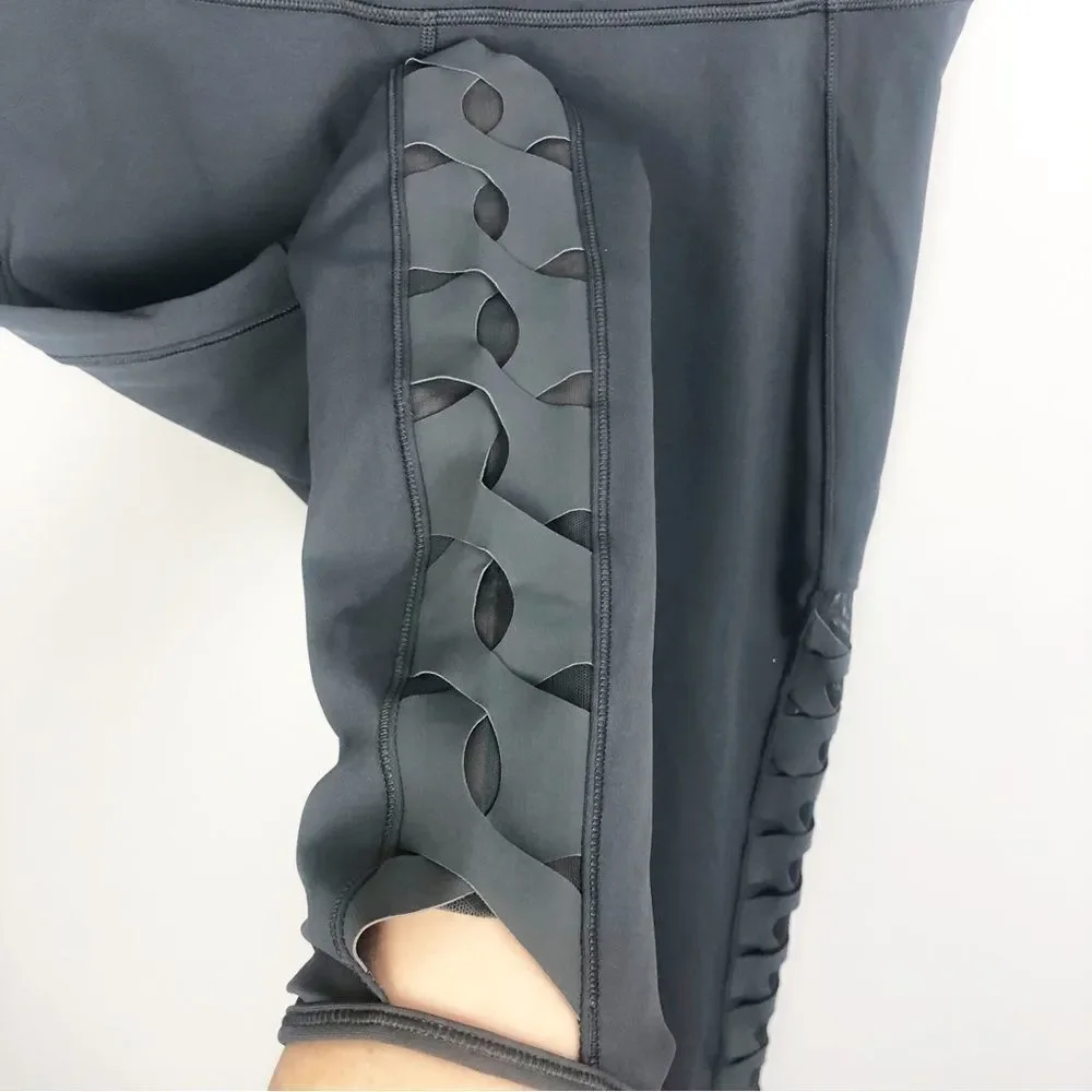 LULULEMON | Dark Gray Serene Tights High Waisted Leggings Women’s Size 10